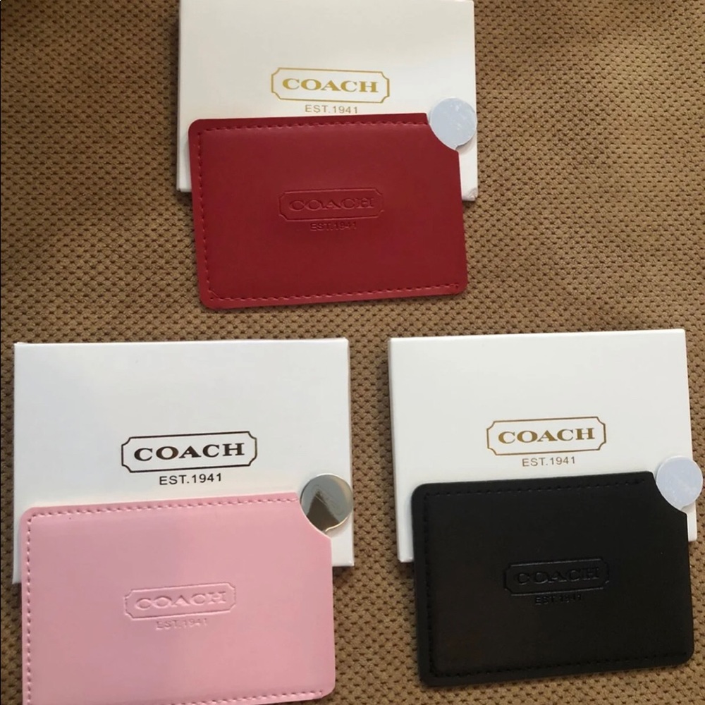 4 COACH mirrors- colors will vary